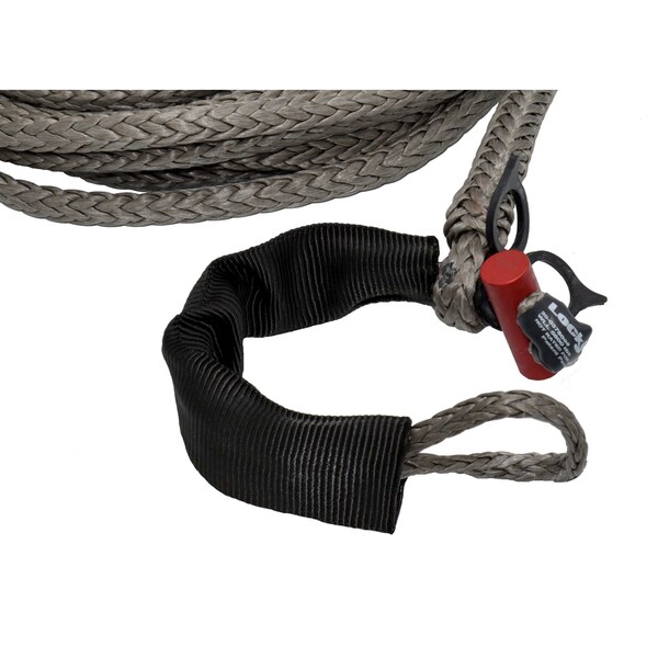 3/8 In. X 125 Ft. 6,600 Lbs. WLL. LockJaw Synthetic Winch Line W/Integrated Shackle